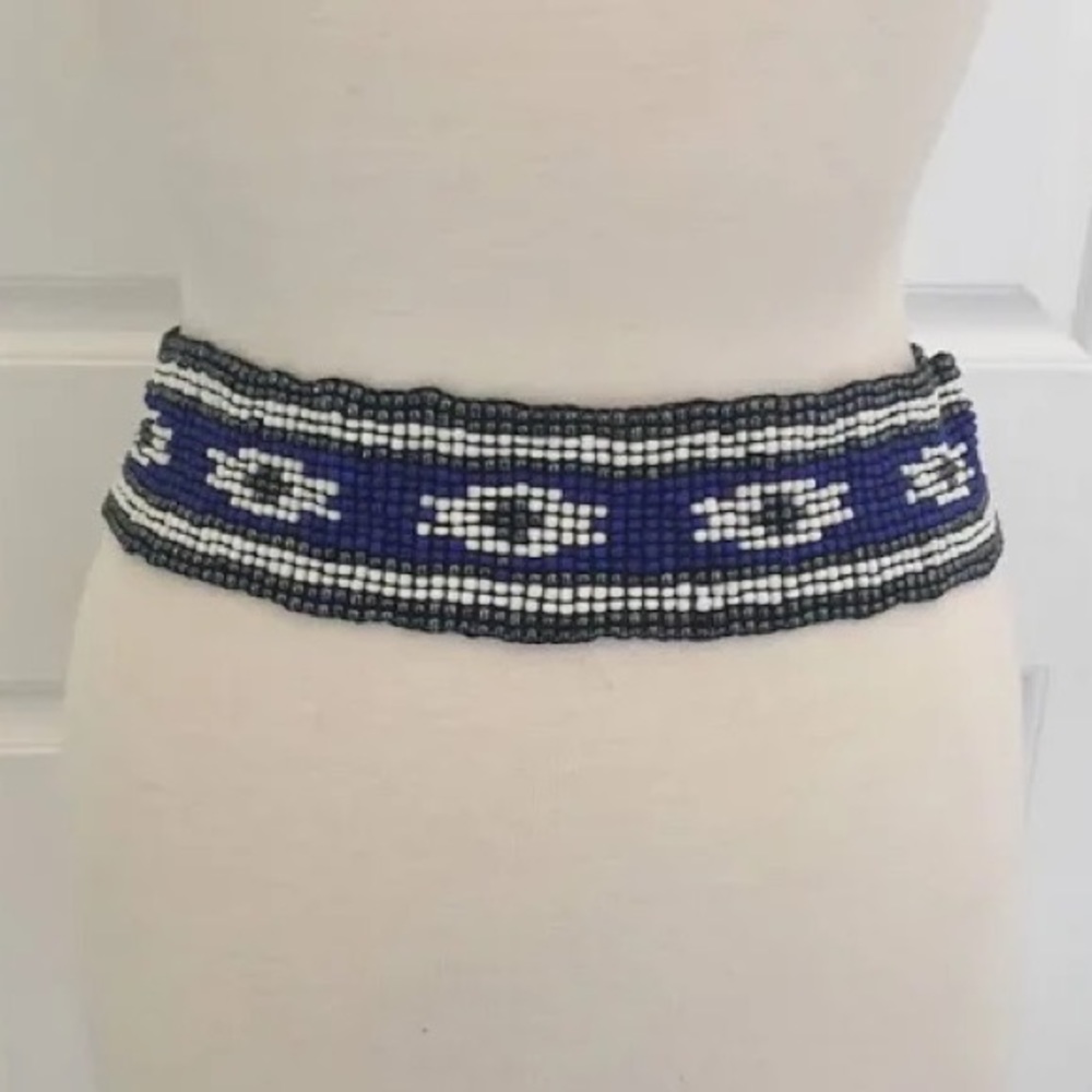 || Hollister || Rare! Beaded Elastic Belt